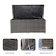 image 2 of Direct Wicker 495L Outdoor Garden Rattan Storage Box, Medium Deck Storage Box for Patio, Yard | Brown