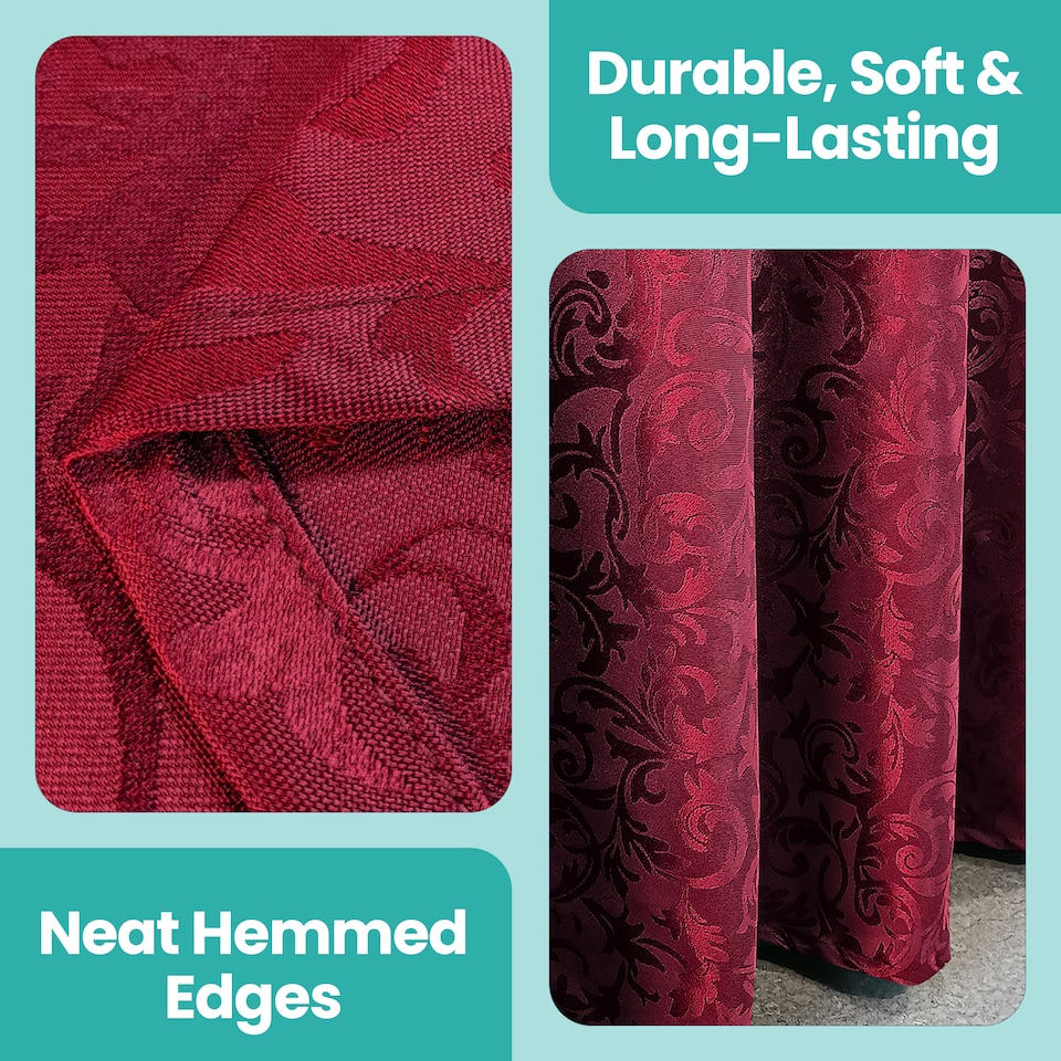 image 1 of Square Damask Table Cloth, Soft Washable Table Cover - 90" x 90"