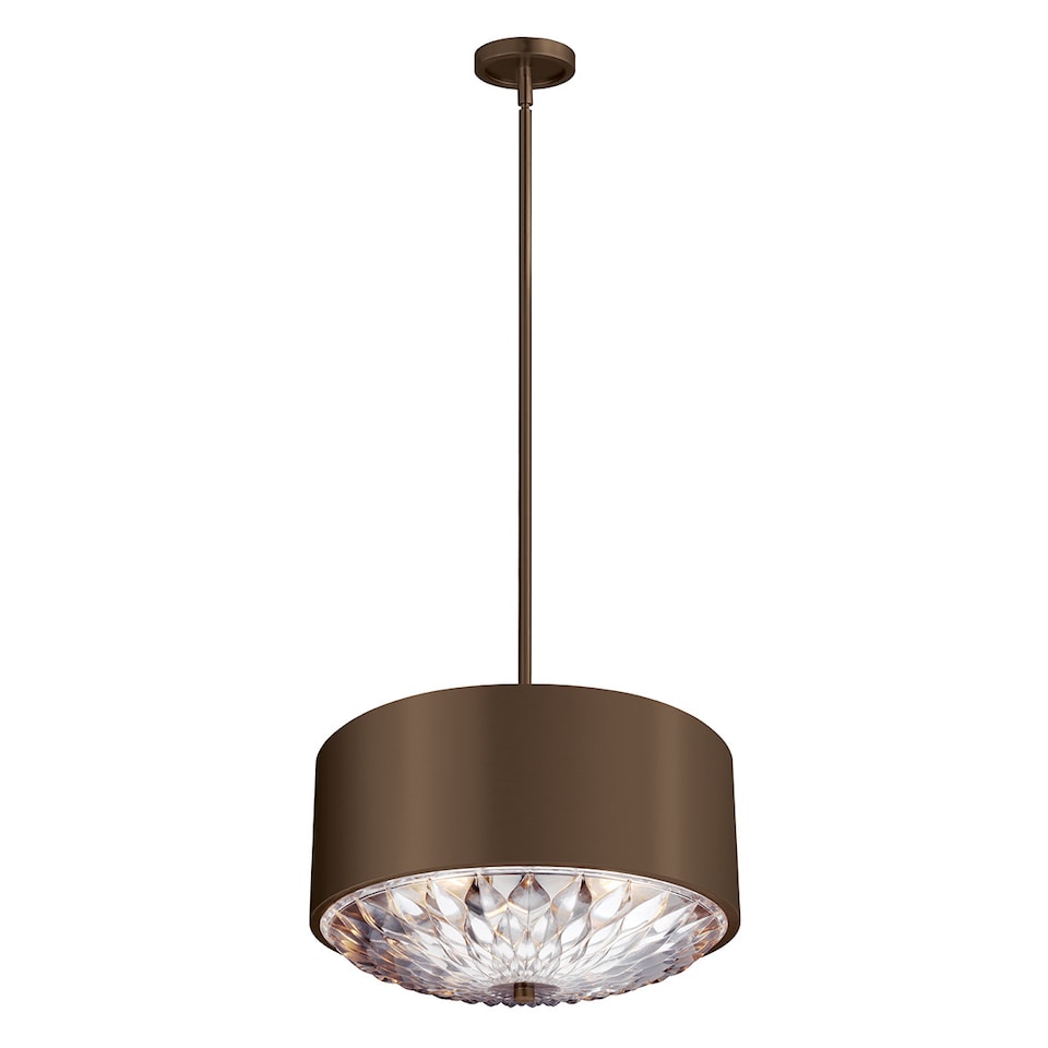 Botanic 4 Light Ceiling Pendant Brass, E27