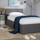 image 6 of Ottoman End Lift Storage Bed Single Hopsack Fabric Bed Frame Gas Lift Furniture