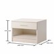 image 3 of Rio Costa Nightstand with 1 Drawer White Finish