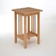 image 2 of Interiors by Premier Contemporary Square Side Table, Solid Wood Side Table, Modern Wood Nightstand, Wooden Bedside Table