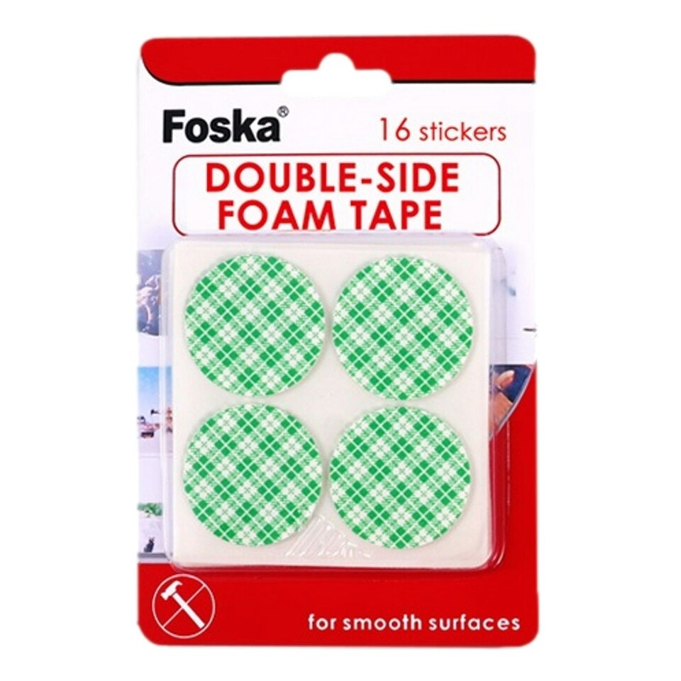 image 1 of Pack of 16 Double-Sided Foam Adhesive Tape 35mm