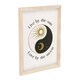 image 3 of Something Different Yin Yang Framed Print - White/Black/Yellow - One Size One Size