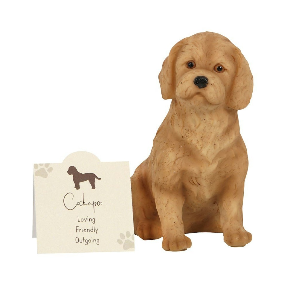 image 1 of Something Different Resin Cockapoo Ornament - Brown - One Size