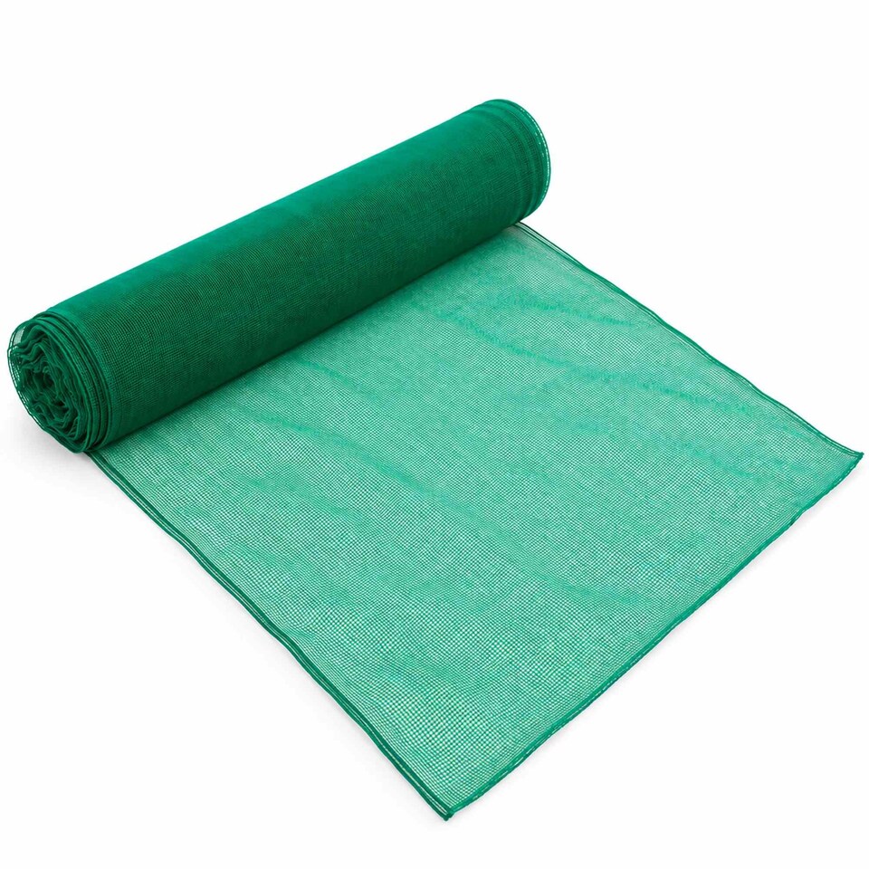 image 1 of Green Shade Debris Scaffold Netting 3m x 50m Heavy Duty Building Safety Mesh