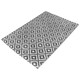 image 1 of OHS Outdoor Waterproof Geo Garden Patio Anti-Slip Rug, 160x230cm - Grey/White