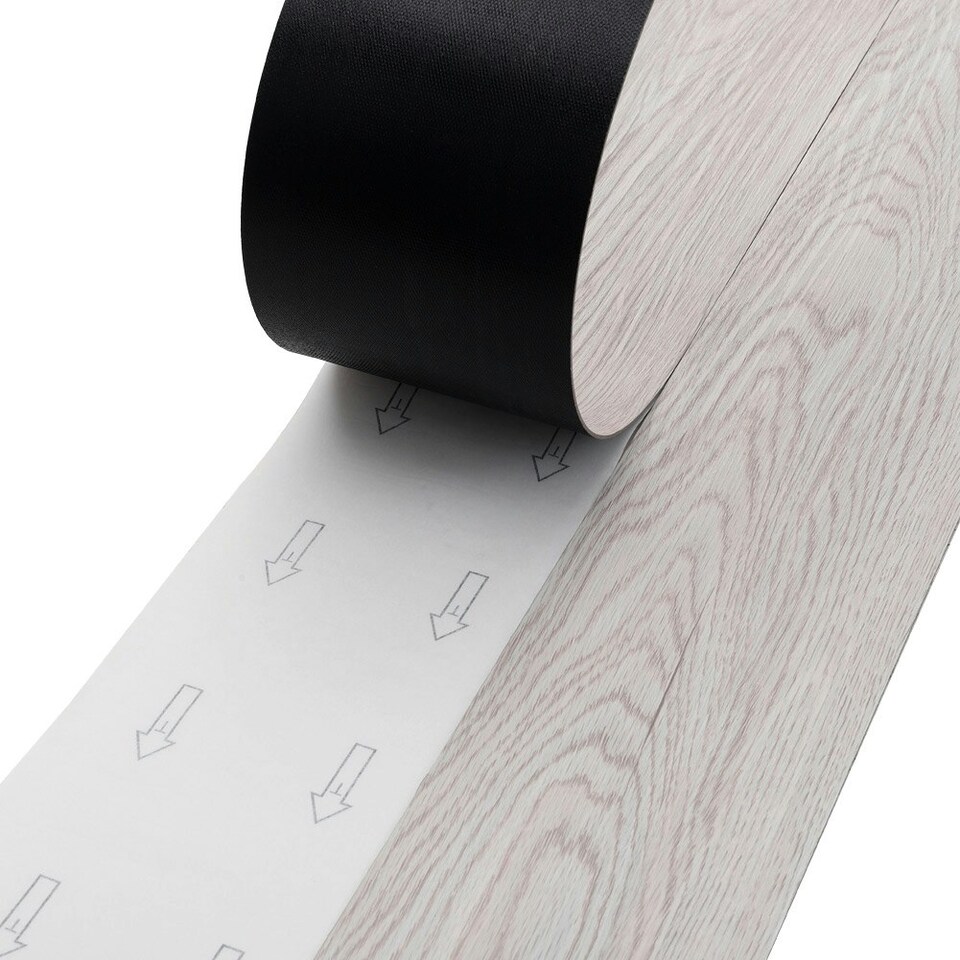 image 1 of Living and Home Realistic Wood Effect Flooring Plank 36Pcs - Light Grey Grey