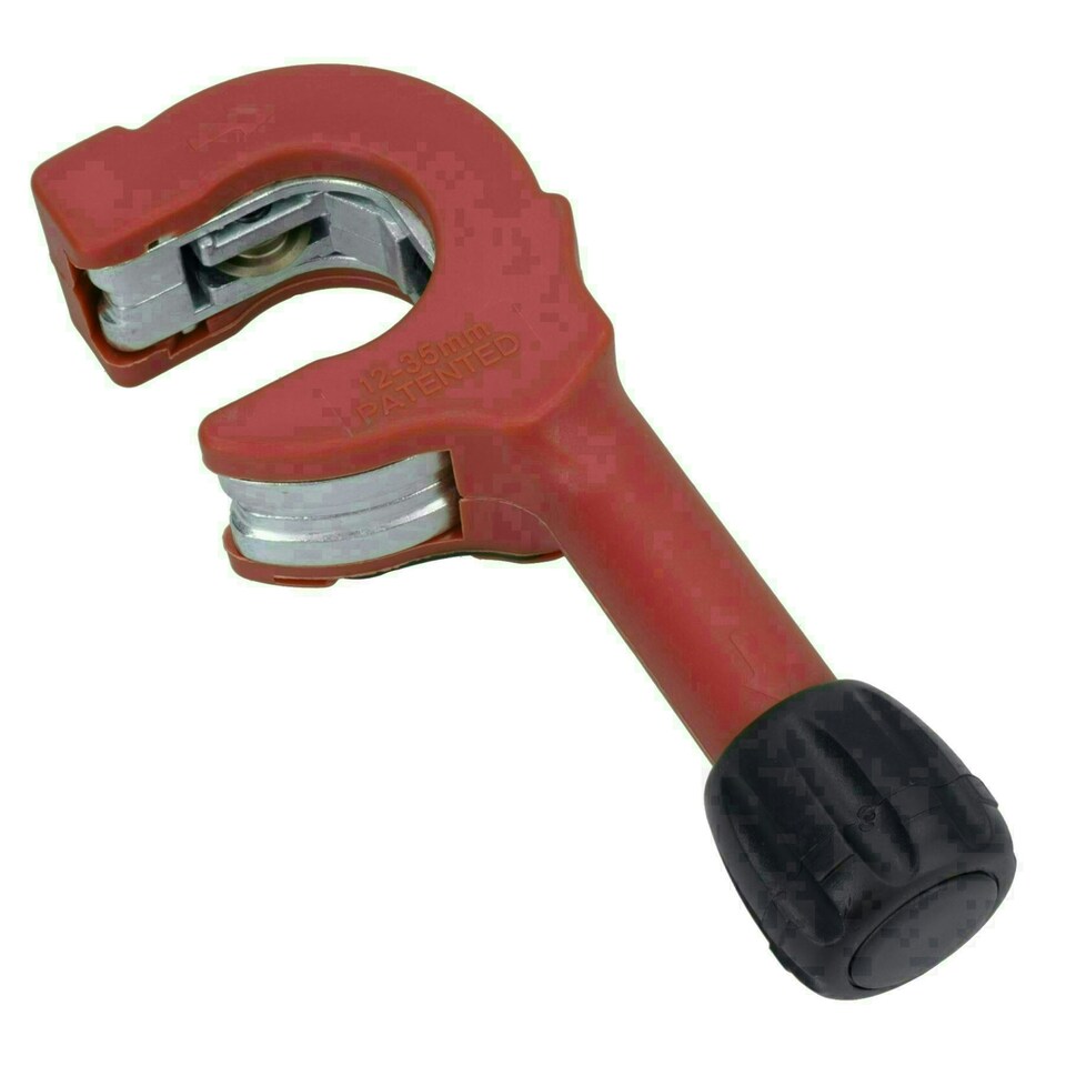 image 1 of Adjustable Ratchet Action Copper Inox Tube Pipe Cutter One Handed 12 - 35mm