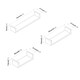 image 5 of Set of 3 U-Shaped Floating Wall-Mounted Shelves | White | 1