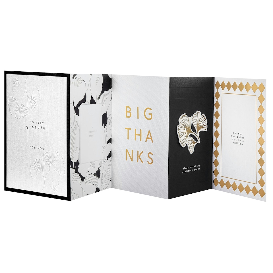 image 1 of Memento Luxe Premium Thank You Card with Mini Card, Keepsake