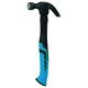 image 1 of 16oz Curved Claw Hammer with Fibreglass Handle Nail Screw Remover Removal