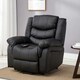 image 7 of Seattle Electric Single Motor Rise Recliner Bonded Leather Chair (Brown)