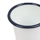 image 4 of Argon Tableware White Enamel Tumblers - 300ml - Blue - Pack of 3 | White | Blue
