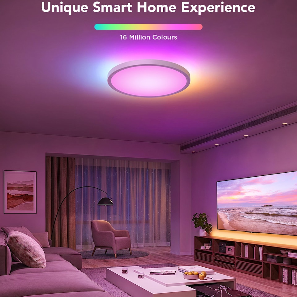 image 1 of Govee Round Smart Ceiling Light 30cm RGBWW + RGBIC