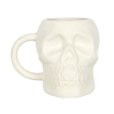 Something Different Dark Matter Skull Halloween Mug - White - One Size