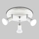 image 3 of ValueLights Round Gloss White Spotlight and Cool White Bulb
