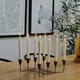 image 3 of Antique Circular 8 Pc Candle Holder Gold