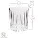 image 3 of Rink Drink Fluted Whisky Glasses - 310ml - Pack of 4 | Clear | Clear