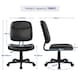 image 3 of Yaheetech Adjustable Desk Chair without Arms for Office Black Black