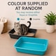 image 5 of Medium Cat Litter Tray Plastic Pet Toilet Kitten Rabbit Training Litter Box 40cm