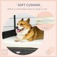 image 8 of PawHut Wicker Dog House, Rattan Pet Bed with Soft Cushion, Cat Basket - Cream