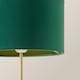 image 5 of ValueLights Charlie Gold Table Lamp Green Velvet Shade | Gold