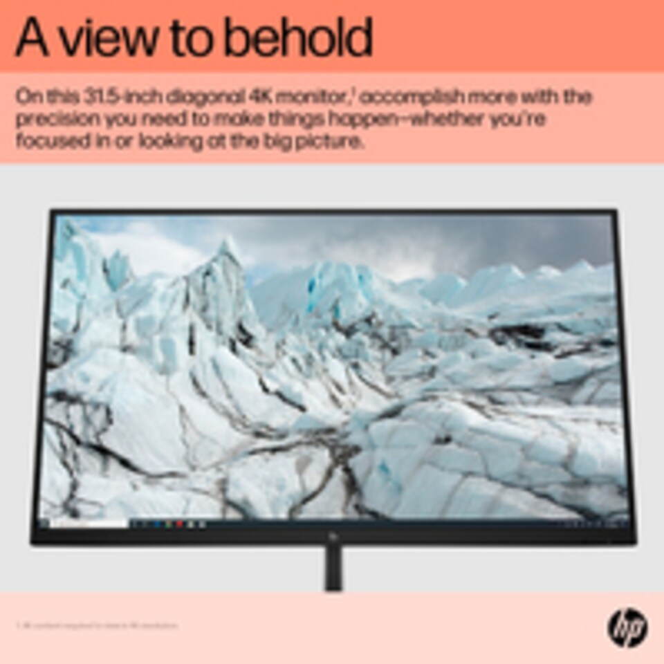 image 1 of HP E32k G5 4K USB-C Monitor, 80 cm (31.5"), 3840 x 2160 pixels, 4K Ultra HD, LCD, 5 ms, Black | Black | Black | 69.7 cm
