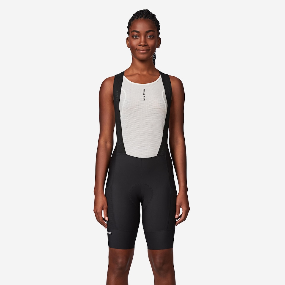 image 1 of Decathlon Women's endurance road cycling shorts, EDR  - Black