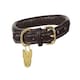 image 9 of Digby & Fox Rolled Leather Dog Collar | Brown | Colour: Brown
Size: XX-Small | XS