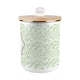 image 8 of Organic Green Leaves Compost Caddy - Metal 2L Decorative Kitchen Food Waste Bin