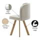 image 4 of Space Saving Dining Table with 4 Velvet Chairs Set, Dining Room Furniture Grey