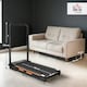 image 7 of HOMCOM 1-6 km/h Folding Motorised Treadmill Walking w/ Remote Control Black