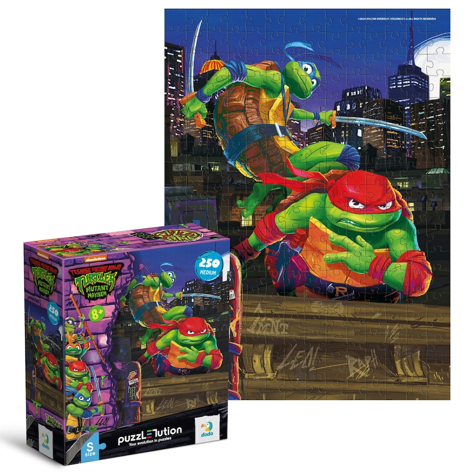 image 1 of Dodo Teenage Mutant Ninja Turtles Puzzle Leonardo and Raphael Small 250 Piece Jigsaw Puzzle