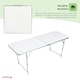 image 7 of Oypla 6ft Folding Outdoor Camping Picnic Market Kitchen Work Top Table White