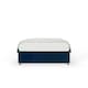 image 2 of Marine Blue Plush Velvet No Drawer Divan Base Double