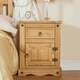 image 1 of Corona, 1 Door, 1 Drawer Bedside Cabinet Brown