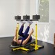 image 9 of SPORTNOW Vertical Leg Press Machine, 300 kg Capacity, Leg Strength Training Machine with Adjustable Leg, Back and Head Positions for Home Gym, 2" Olympic Plate Compatible, Yellow