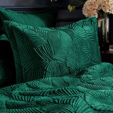 Paoletti Palmeria Quilted Velvet Pillowcase