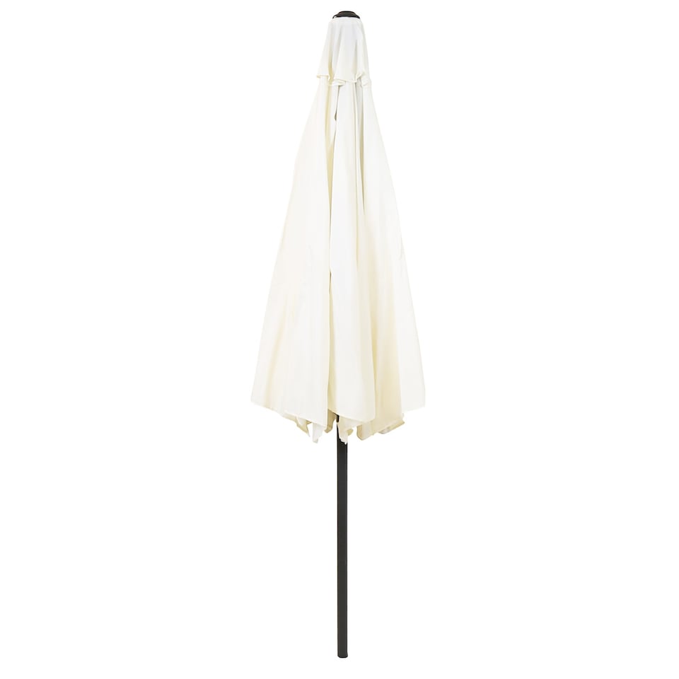 image 1 of Charles Bentley Garden Metal Patio Garden Umbrella Crank & Tilt - Cream