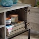 image 3 of TV Unit Media Stand Storage Cabinet Modern Oak Finish Cupboard and Shelf Storage | Grey