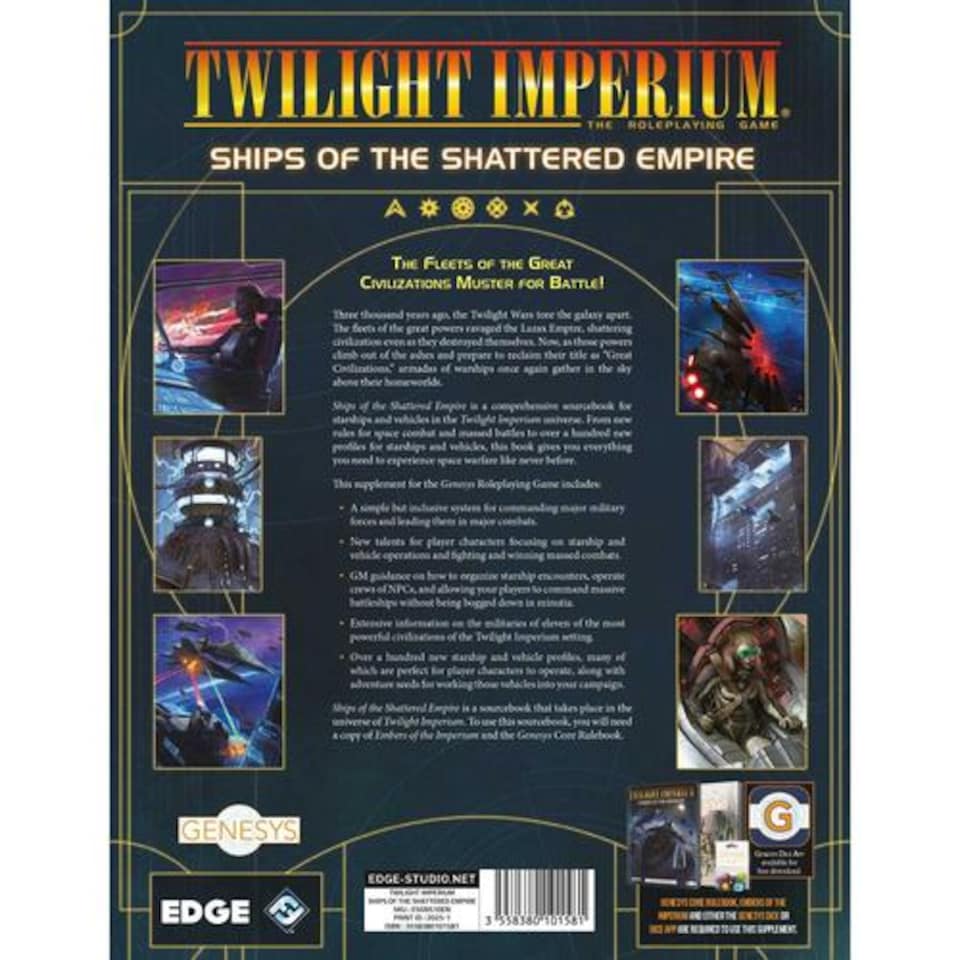 image 1 of Genesys RPG: Twilight Imperium - Ships of the Shattered Empire