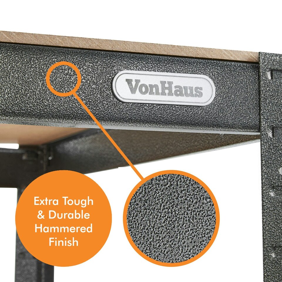 image 1 of VonHaus Heavy Duty Garage Workbench with 500kg Capacity