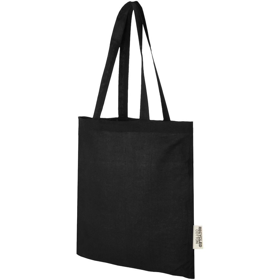image 1 of Madras Recycled Cotton 7L Tote Bag - Solid Black - One Size | Black