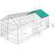 image 1 of Rabbit Run - 12 grid elements with sunshade, 2 doors, 180 x 75 x 75 cm | Green | green | 180 x 75 x 75 cm | 1