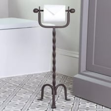 Period Style Iron Toilet Roll Holder