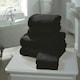 image 1 of Chatsworth Pure Cotton Bath Super Sheets Super Soft and Absorbant Black | Extra large bath sheet