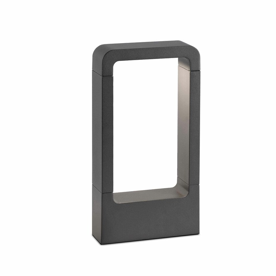 image 1 of Das LED Outdoor Pedestal Light Dark Grey IP54