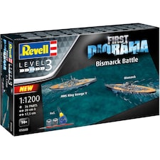 Revell First Diorama Bismarck Battle HMS King George V Model Kit Scale 1 1200