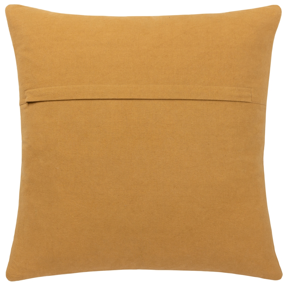 image 1 of Yard Hush Cotton Linear Cushion, Honey, 45 x 45cm